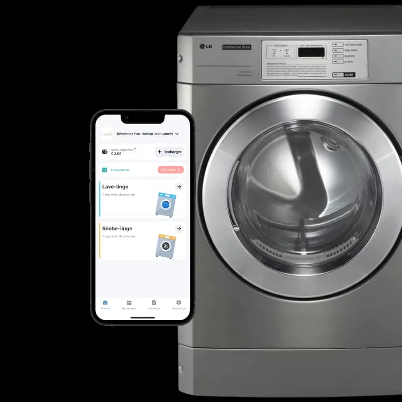 Application mobile et lave-linge connecté
