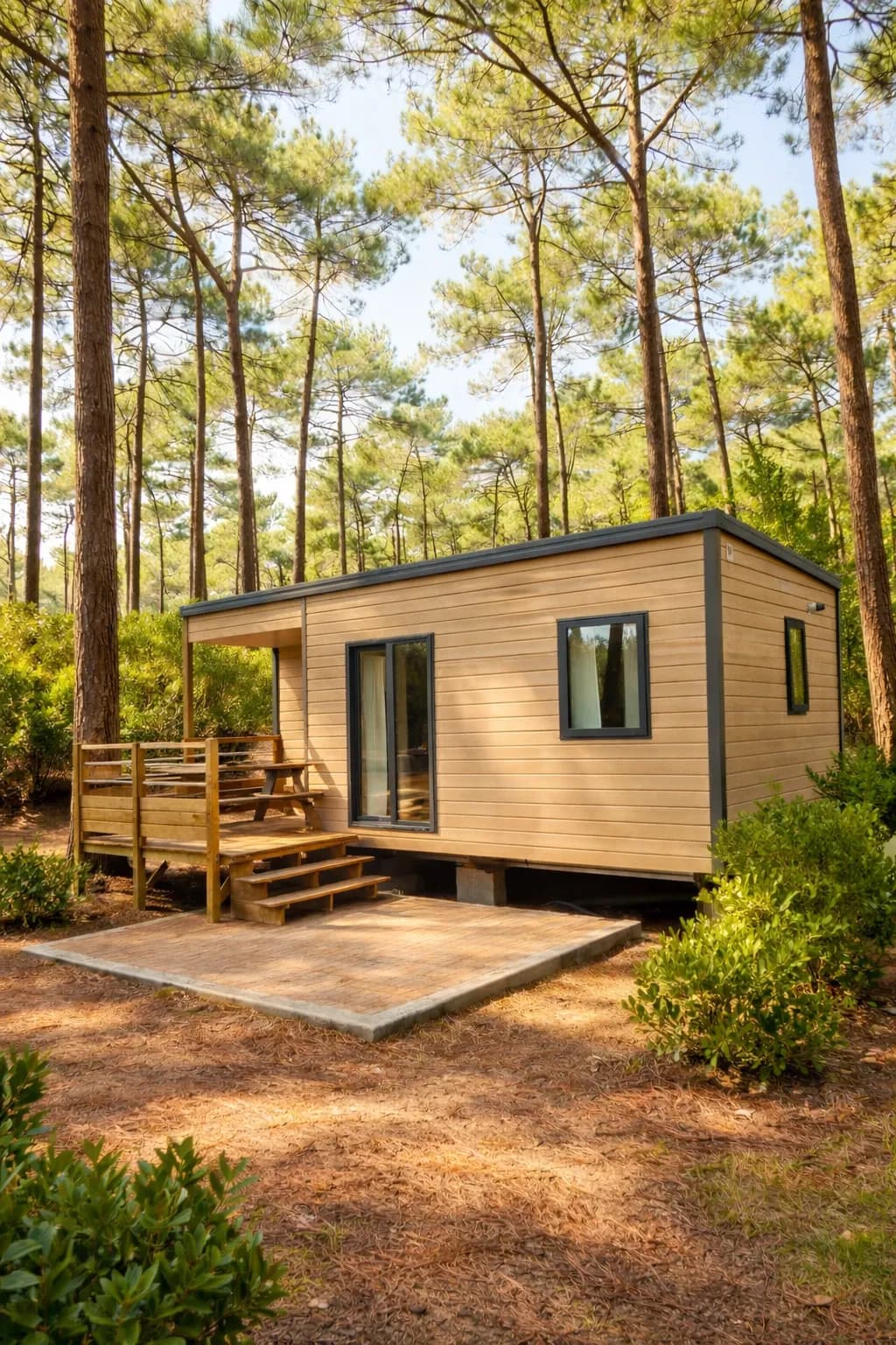 Laverie en libre-service d'un camping équipée de machines connectées Lavri