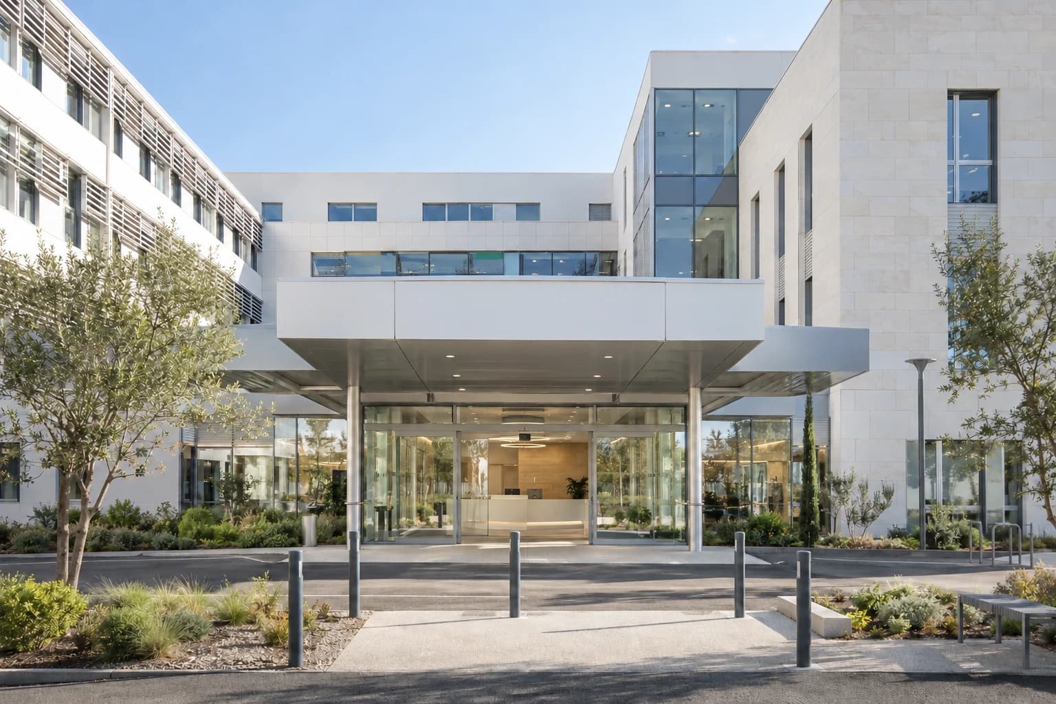 Entrée d’un établissement hospitalier